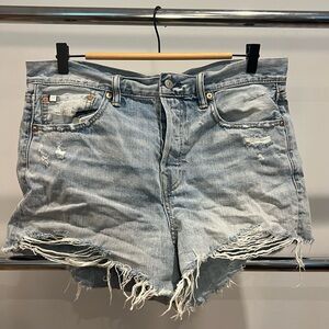 Distressed Denim Women Shorts